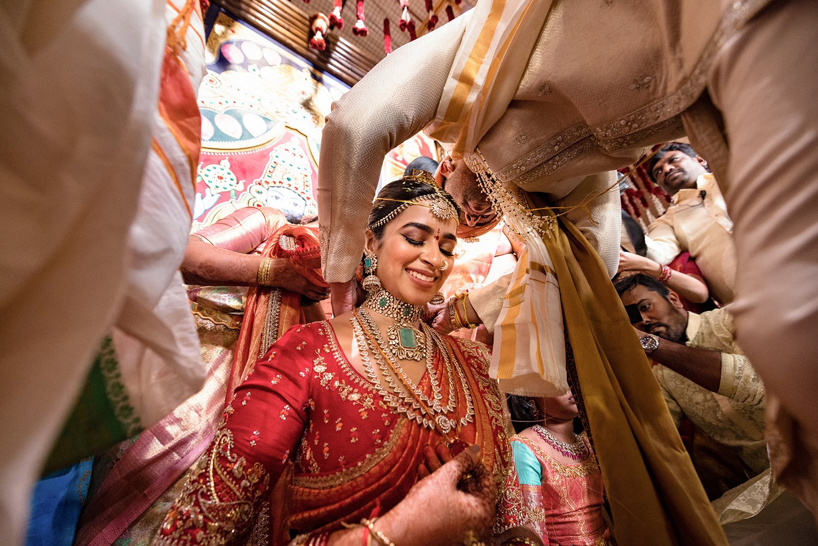 Emotional Indian wedding moment