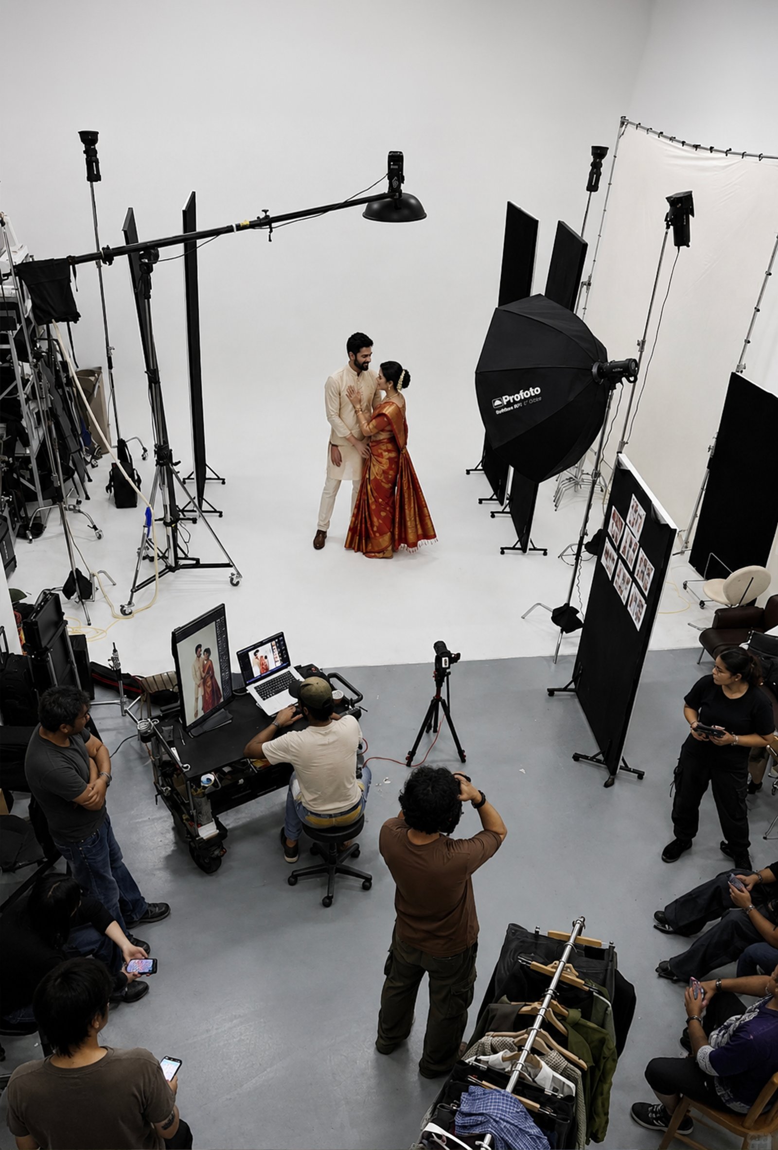 Adirala Studios wedding photography team behind the lens