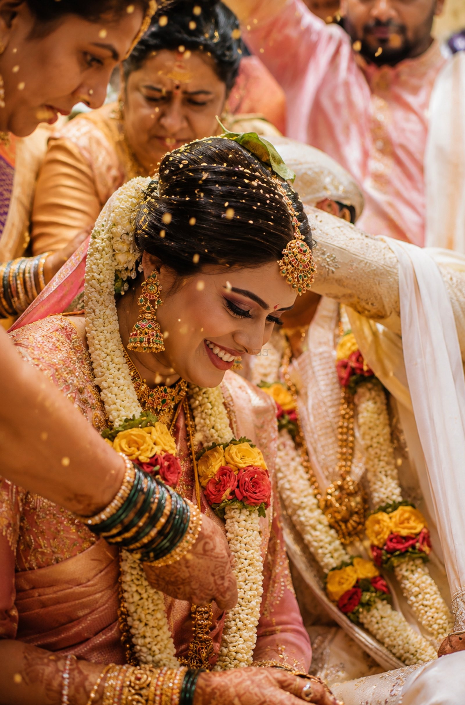 Bride portrait photographed during a wedding celebration